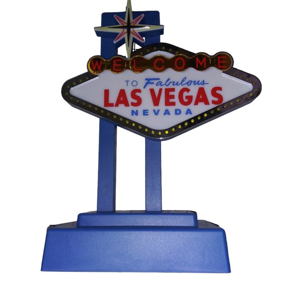 Vintage Elvis Welcome To Fabulous Las Vegas Nevada Welcome Light Up Sign Works - Picture 2 of 9